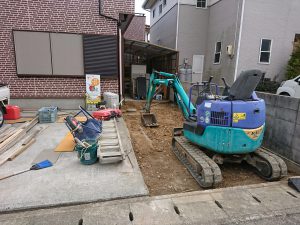 土間コンクリート打設工事